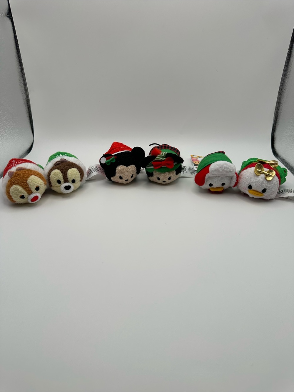 Disney Holiday Tsum Tsum Plush Set - Red, Green, Black, White, Brown set 2